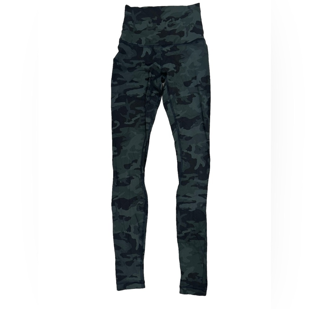 Lululemon Align Pant *Full Length 28" Incognito Camo Multi Gator Green